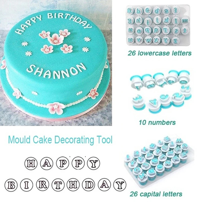 

Nordic Spring Embossing Mold Alphabet Cake Mould 1 Set 26 Letter 0-9 Digits DIY Character Baking Tools Cookie Wedding