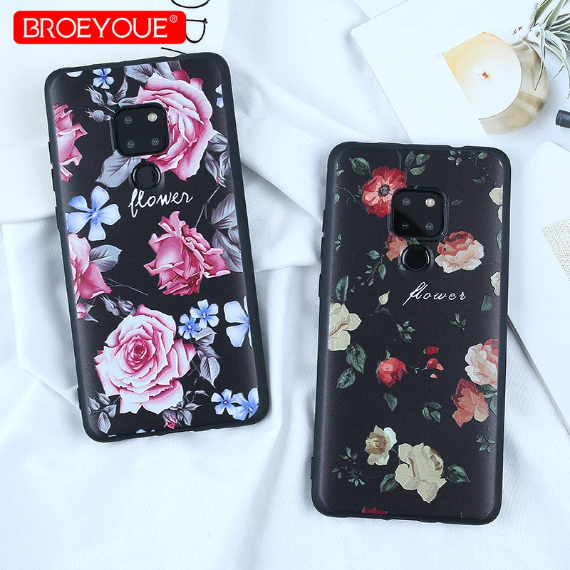3D чехлы для huawei mate 20 P20 Pro Lite Cute Emboss мультяшный узорчатый чехол телефона Honor 6X7X9 10 Nova