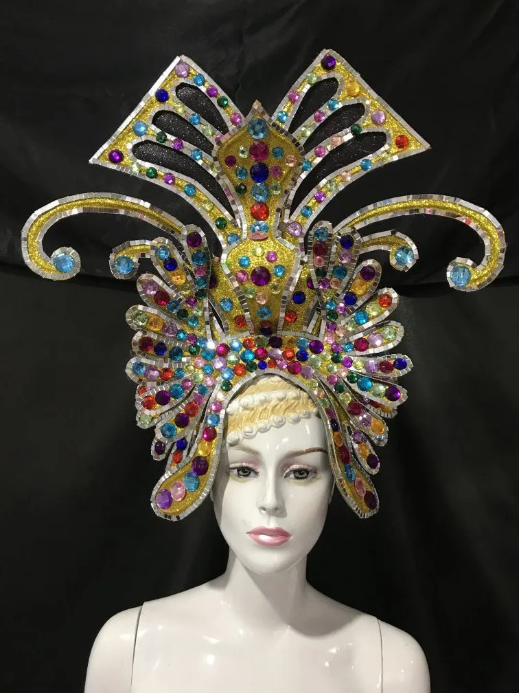Latin Dance Samba Accessories Fashion Exquisite Headdress Feathers