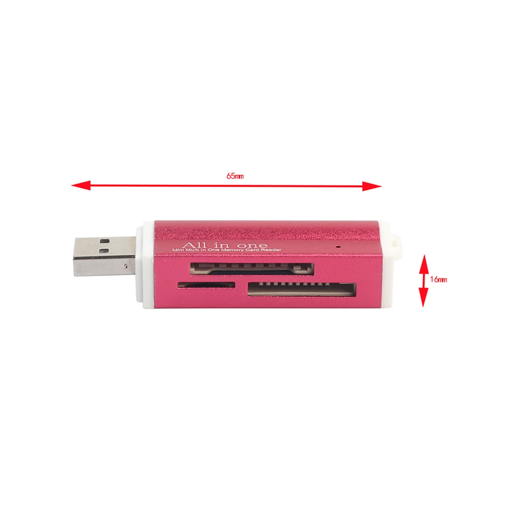 Новый USB 2,0 все в 1 Multi чтения карт памяти для TF Micro SD MMC SDHC M2 Memory Stick MS Duo RS-MMC