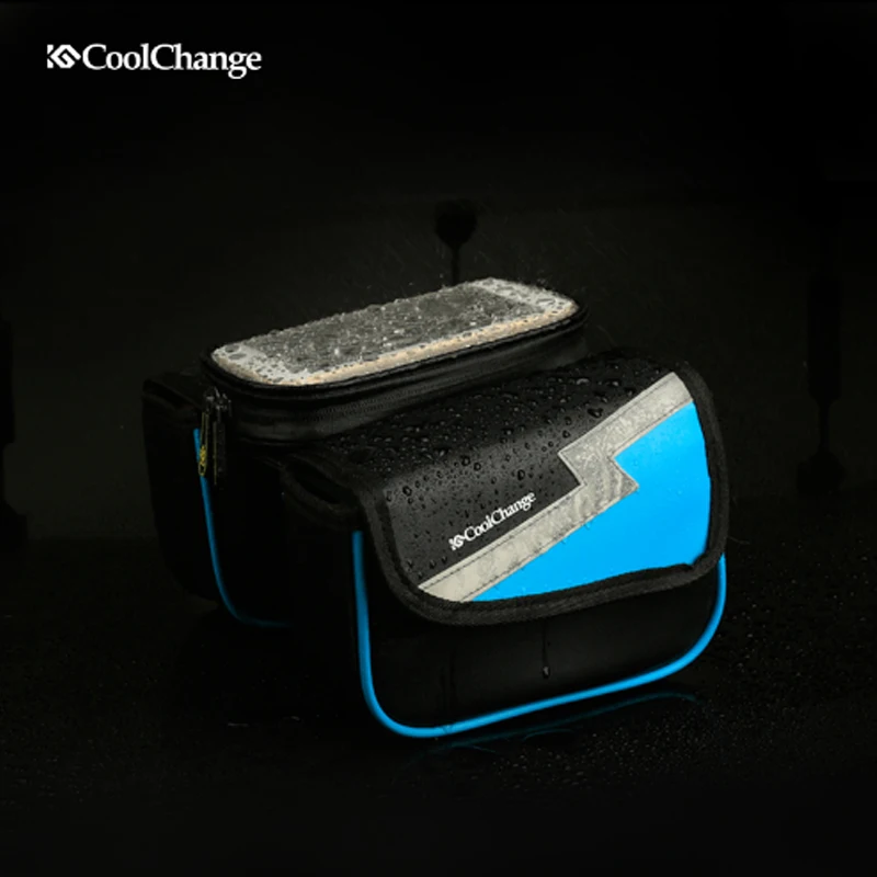 Discount 2017 New Bicycle Frame Front Tube Touch Screen Phone Bag Bike 5.7 inch phone Bag For iPhone 7plus Pannier Cycling Accessories 5