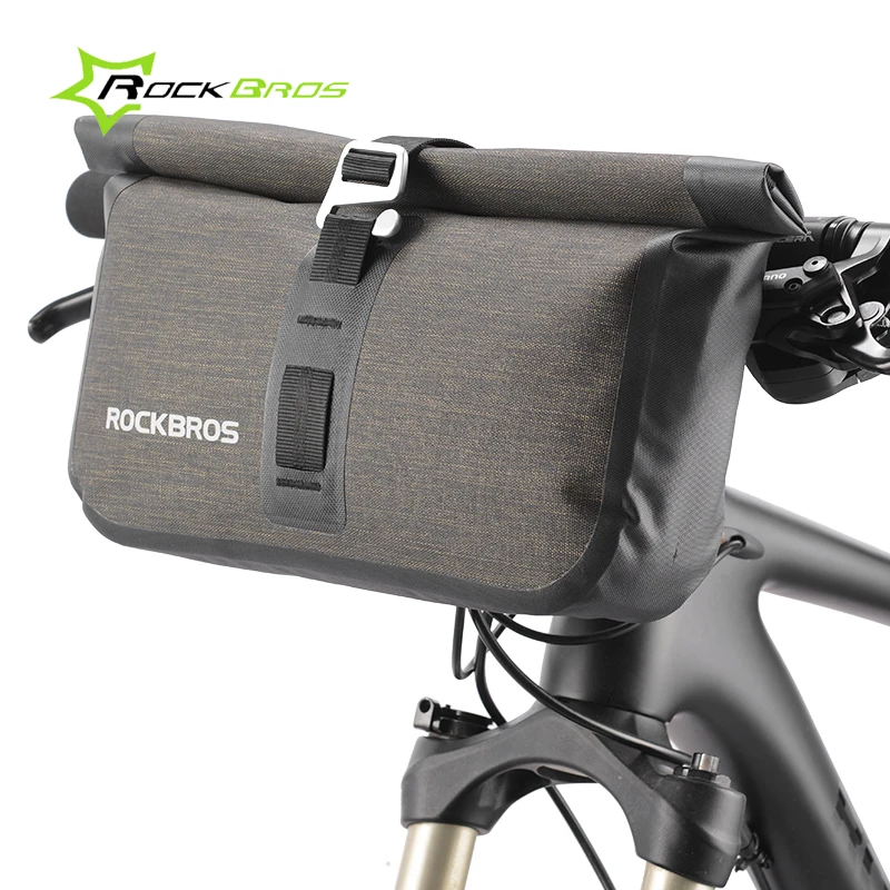 Waterproof PU Bike Bicycle Handlebar Bags Front Pannier Basket Shoulder Bag