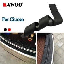 KAWOO para Citroen C3 C4 C5 DS4 Picasso Jersey Nemo C-Quatre de goma para parachoques protector trasero proteger Trim cubierta de ventana Mat Pad estilo de coche
