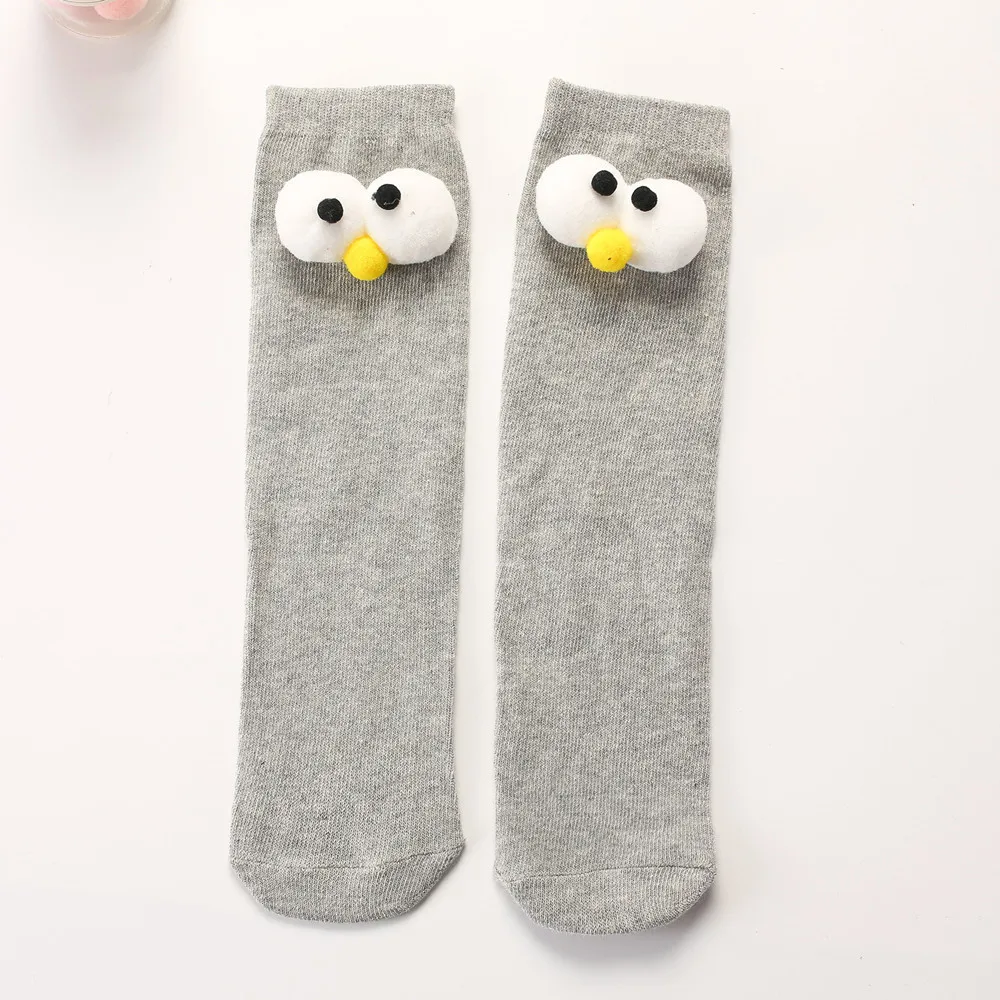 В носки с трехмерным изображением сорочка навыпуск типа лёгкого прямо, канистра примерно через одежда родительские носки с любимыми персонажами из мультфильмов детские носки - Цвет: gray