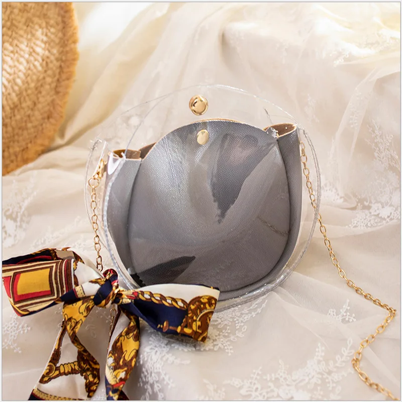

2019 The Newest Fashion Bags Suit Many Occasion Women's PVC Transparent Clear Shoulder Bag Tote Jelly Candy Summer Beach Handbag