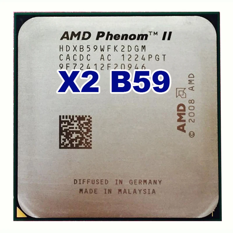 Процессор AMD Phenom II X2 B59 cpu/6 M/3,4G/AM2+/AM3 для настольных ПК 95w