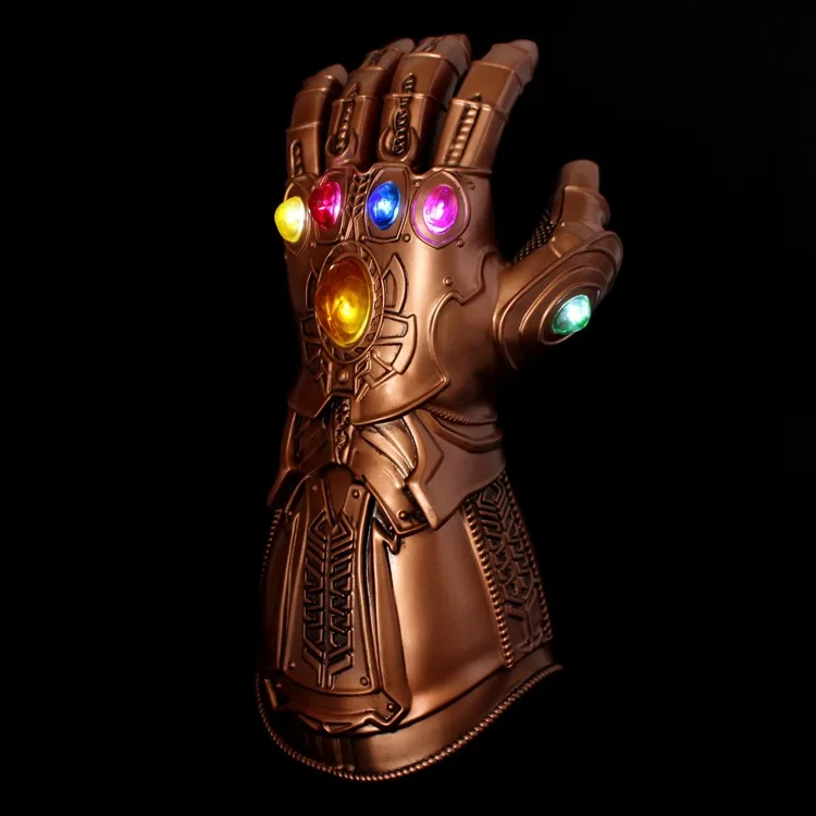 

The Avengers 4 Endgame Thanos Gloves Cosplay Prop Avengers LED Gloves PVC Infinity Gauntlet Kids Adult Toys Halloween Party