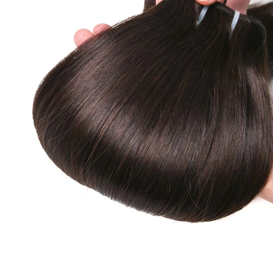 ALI BEAUTY Straight Human Hair Weft 100 Remy Hair Extensions Weft