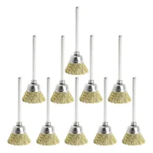 Новые 10 шт. 18 мм латунные щетки колеса провода для шлифовальный станок набор аксессуаров для инструментов