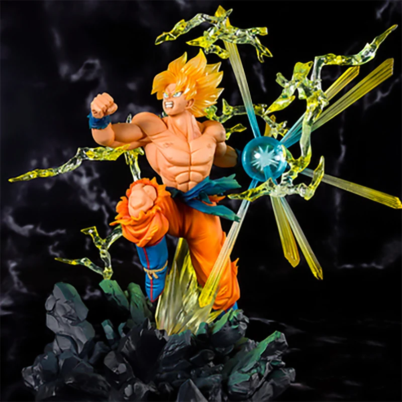 

Seven Dragon-Pearl Hot War Super-One Wukon Super Saiyan gk Sun Wukon Handmade statue Desktop ornaments part