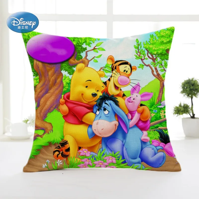 Disney Cartoon Cute Winnie Mermaid Princess Decorative/nap PillowCases Cover Pillowsham Cushion Cover for Children 45x45cm