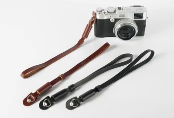 

leather Camera/mirrorless hand strap/grip Lanyard For canon g11 g12 leica M9 M6 olympus ep1 e-pl1/2 p3 fuji x100