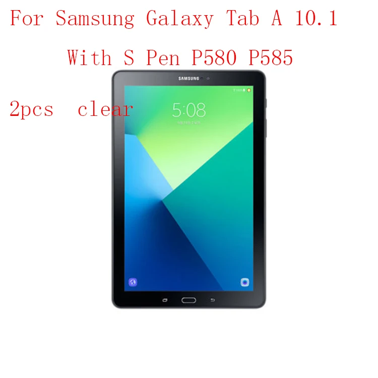 

Transparent Ultra-thin Explosion-Proof Anti Shatter Screen Protector Film for Samsung Tab A 10.1 P580 P585 2pcs in 1 package