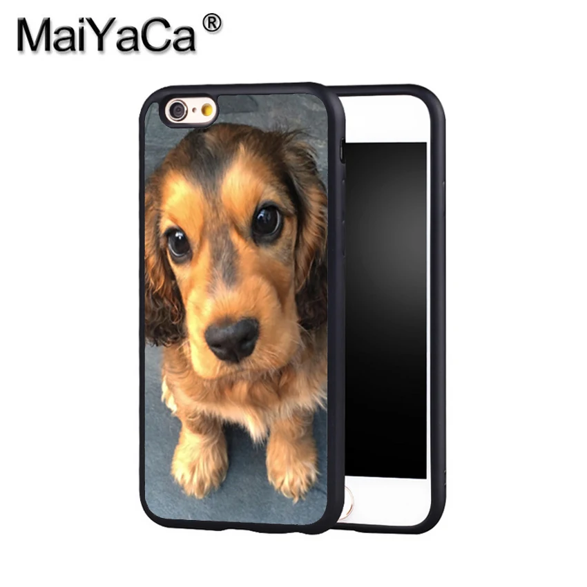 Maiyaca кокер-спаниелей щенки 1 Телефон чехол для iPhone X 8 6 S плюс 7 Plus 5 5S 5C 4S SE мобильного