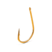 5 упаковок/лот Mustad 13100 Высокоуглеродистая сталь золотой рыболовный крючок с зазубринами крючок Приманка океан телескопическая приманка 9-11 шт./упак. рыболовные снасти