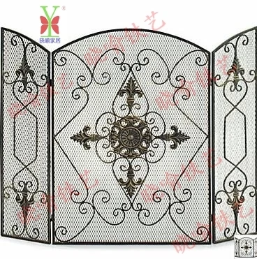 Europe type restoring ancient ways do old high-grade, wrought iron floor mantel Wai flameproof enclosure fire screen
