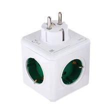 Горячая Полезная креативная зарядная док-станция разъем питания ЕС штекер 5 Электрический фильтр Adapter-16A 250 В 3680 Вт кубик питания