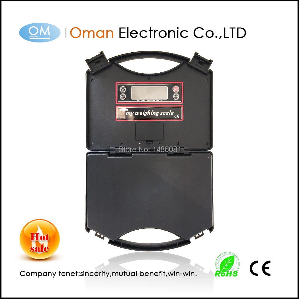 Oman T230 25kg 1g electronic scale portable weighing scale luggage weight scale industries with back light