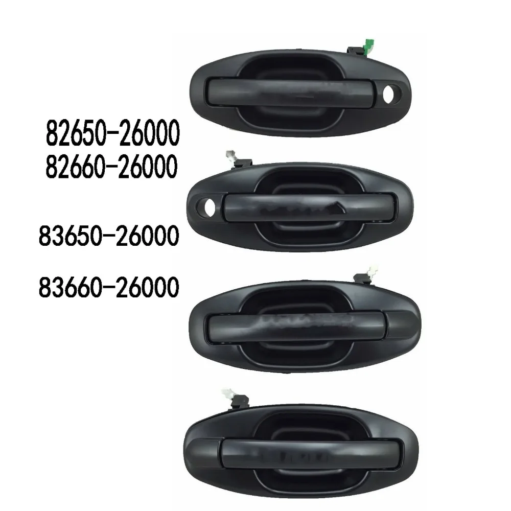 

8265026000 8266026000 8365026000 8366026000 Primed Black Exterior Outside Door Handle SET OF 4PCS for Hyundai Santa Fe 2001-2006