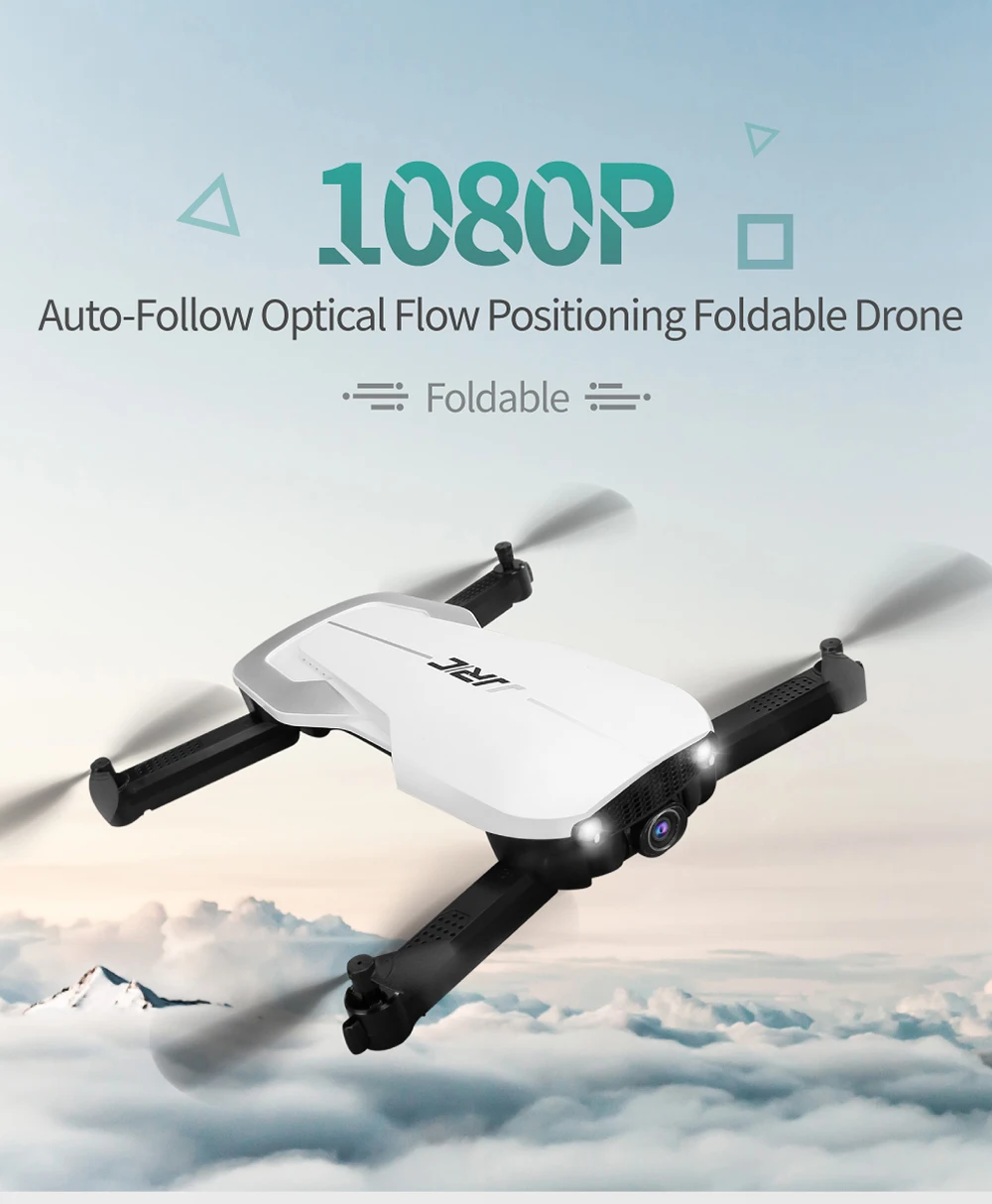 JJRC H71 Foldable RC Drone 1080P Wide Angle WiFi FPV HD Camera Auto-Follow Optical Flow Positioning Altitude Hold RC Quadcopter