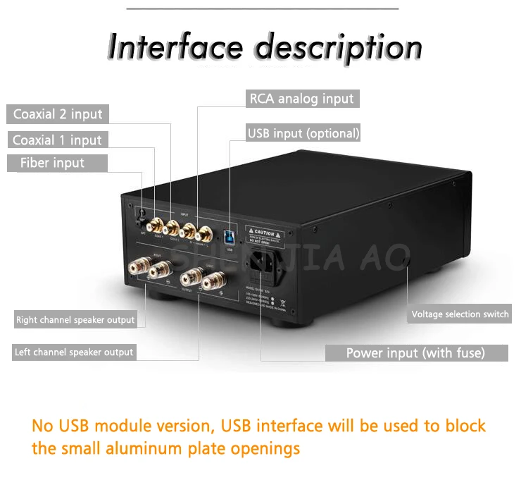 QA690 профессиональный высококачественный цифровой усилитель Hi-Fi DSD 24/192 Бесплатная декодирования модуль USB 2-16 Ом 1 шт