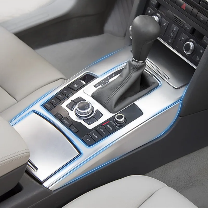 Приспособления для стилизации автомобиля управление переключением передач Панель рамка держатель стакана воды крышка отделка для Audi A6 c5 C6 интерьер авто аксессуары
