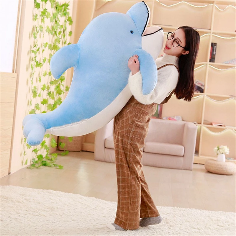 Dorimytrader Big Soft Sea Animal Dolphin Plush Toy Stuffed Cartoon