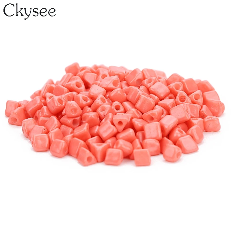 Ckysee 580 шт/партия чешские стеклянные бусины отверстие 1 2 м для браслета ювелирных