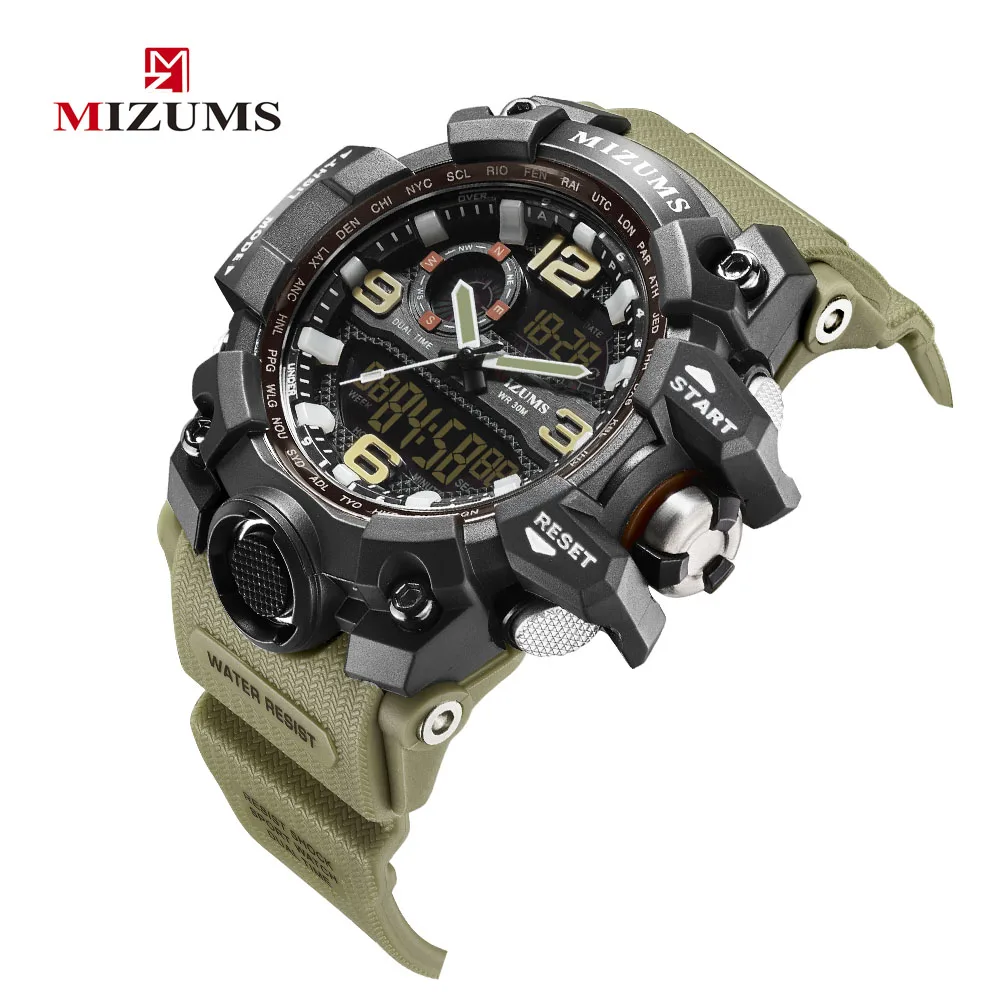 Big Dial Digital Watch S SHOCK Men Military Army Watch Water Resistant LED Sports Watches luxury brand mizums watches drop shipping (11)