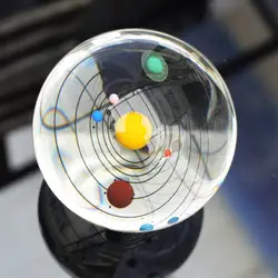 3D хрустальный шар Солнечный Системы восемь планет творческий подарок на день рождения детский день подарок украшение дома хрустальный шар