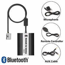 APPS2Car Car Stereo Bluetooth Interface Wireless Music Hands Free Calling USB AUX Jack Music Interface for Peugeot Citroen