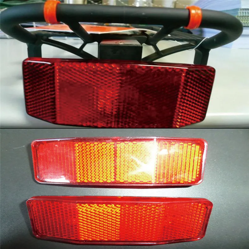 Bicycle Reflector Stickers night Rack Tail Safety Caution Warning Reflector Disc Panier cycling light rear fahrrad licht #3S06 (7)