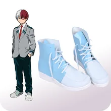 Обувь для косплея «Мой герой» Todoroki Shoto; мужские ботинки для костюмированной вечеринки на Хэллоуин; карнавальный костюм; аксессуары