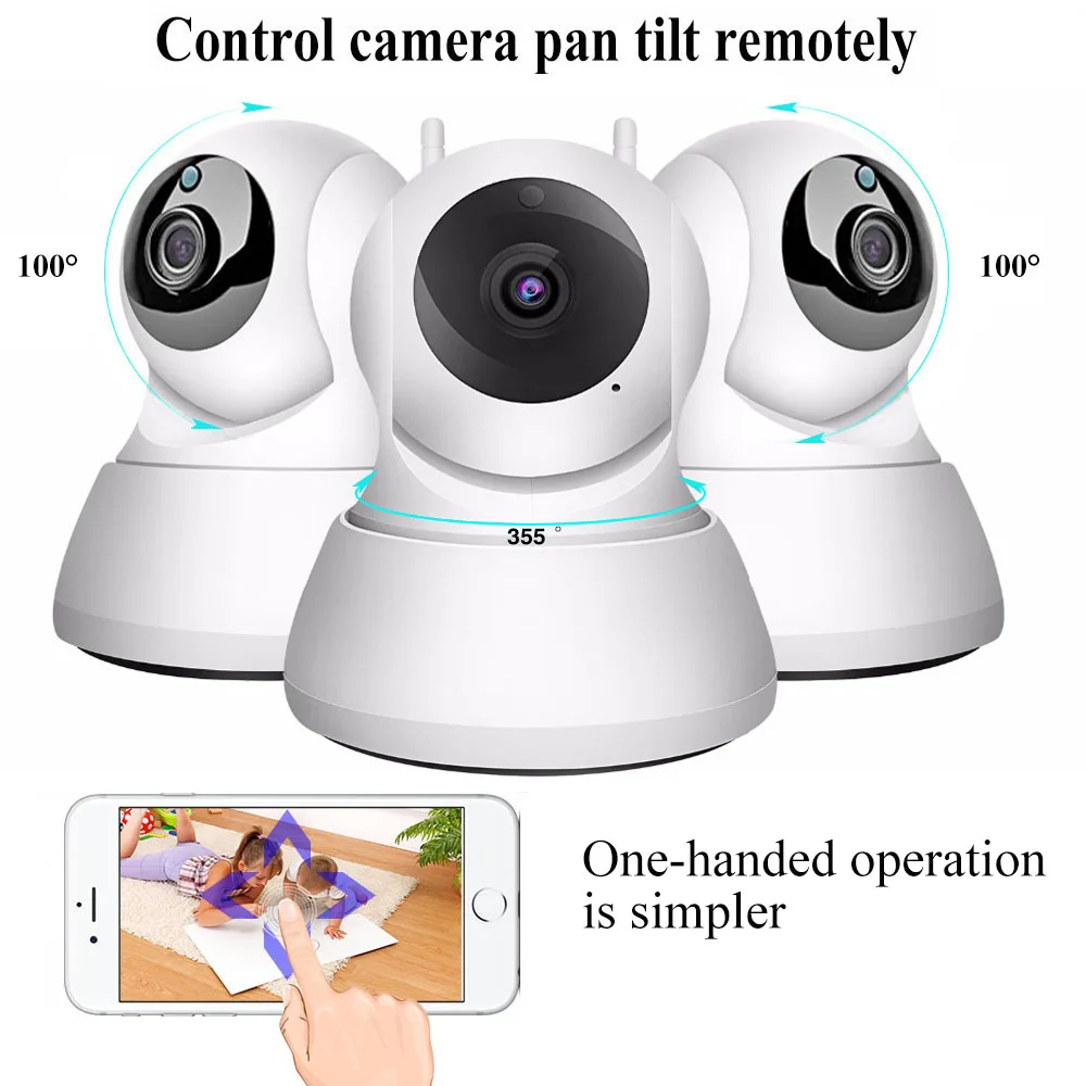 

1080P CCTV Camera 2MP Wifi IP Camera Indoor Security Camera P2P Night Vision Wireless Surveillance Cameras baby/pet Monitor