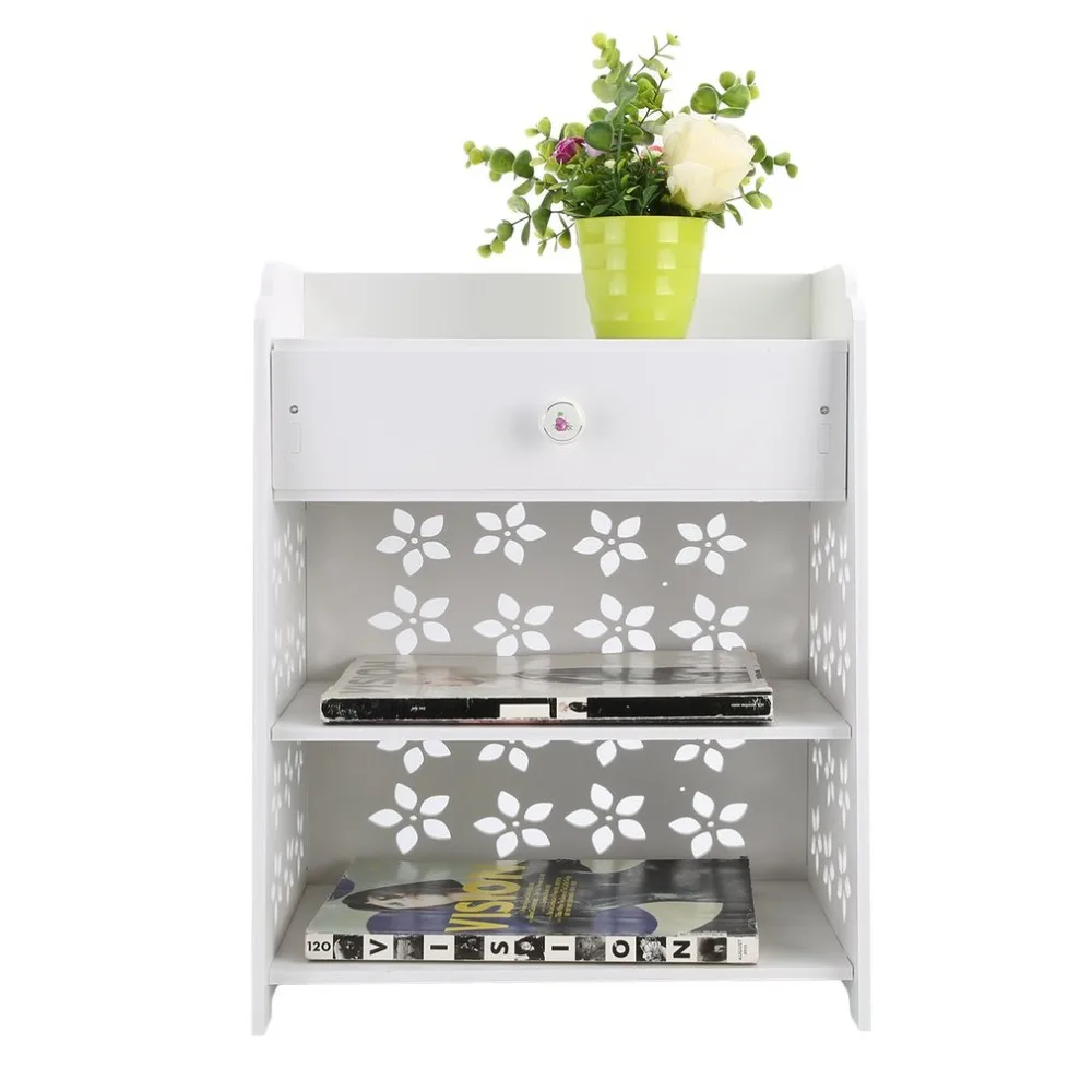 Bedroom Flower Bedside Table Modern Storage Rack Eye-catching Wood Cabinet Universal Home Nightstand Bedroom Furniture Bedroom Flower Bedside Table Modern Storage Rack Eye-catching Wood Cabinet Universal Home Nightstand Bedroom Furniture