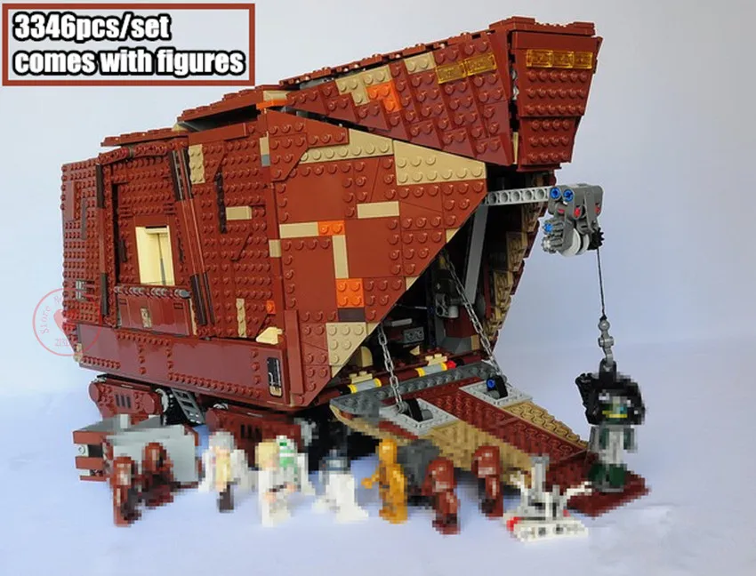 

New Star wars Series The Force Awakens Sandcrawler fit legoings Star Wars figures Building Blocks bricks 75059 Toys diy Kid gift