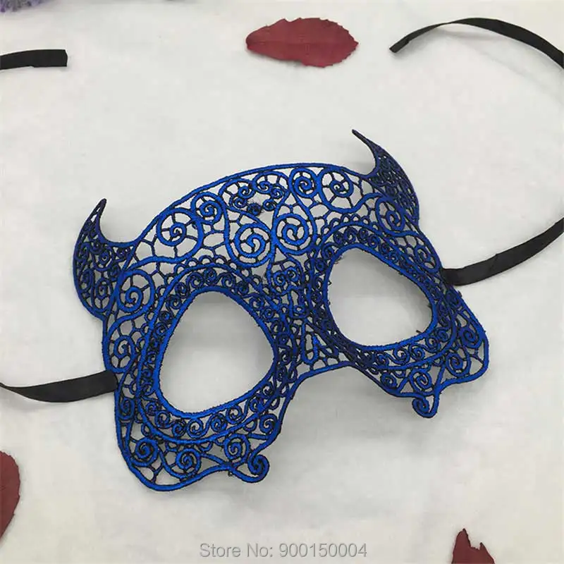 1pc Blue Sexy Lady Lace Mask Eye Mask For Masquerade Party Halloween Party Fancy Drop shipping  (30)