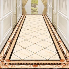 Настенная бумага на заказ, 3D мраморная наклейка для пола, для гостиной, коридора, ПВХ, водонепроницаемая самоклеющаяся настенная бумага, 3D напольная плитка