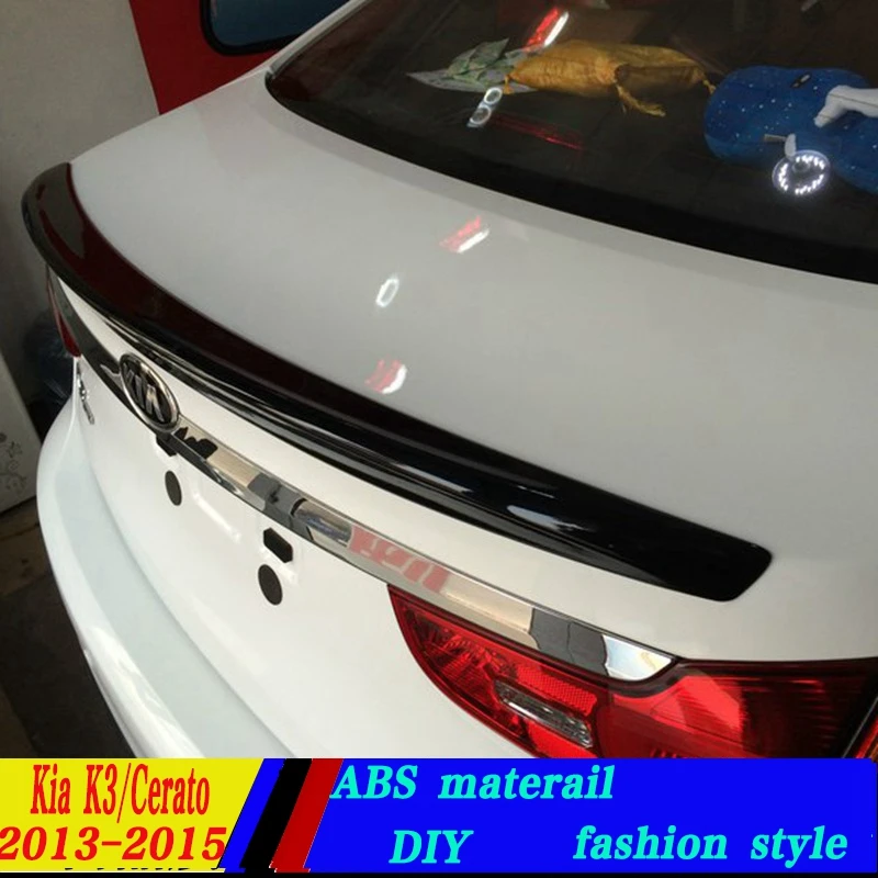 Используется для Kia cerato K3 спойлер 2013 2015 высокого качества ABS Материал заднее крыло
