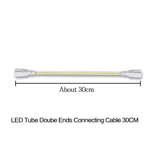 Светодиодный трубки T5 люминесцентная лампа светильник интегрированный T8 настенный светильник 30 см 60 см 1ft 2ft 6 Вт 10 Вт, холодный и теплый белый 110V 220V 240V - Испускаемый цвет: 300MM Cable