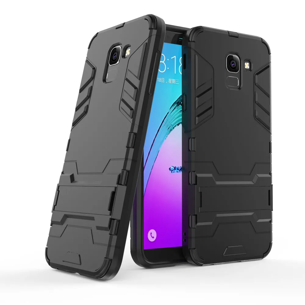 2In1 Hybrid Robot Armor Case With Kickstand Anti Shock Impact Protective Back Cover For Samsung Galaxy J6 2018 J600 J600F J600G | Мобильные