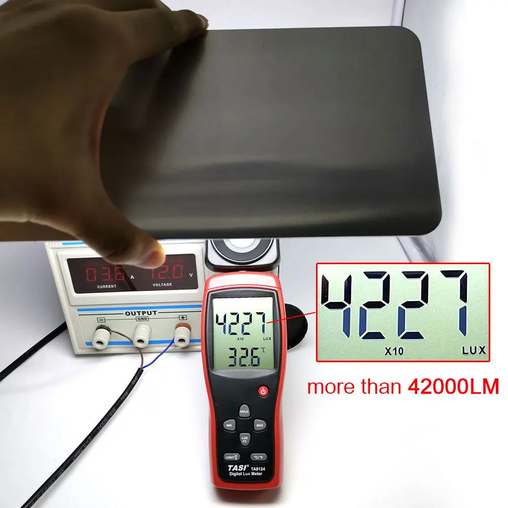 Модернизированный Светодиодный светильник Панель 12V 100W Удочка COB светодиодные