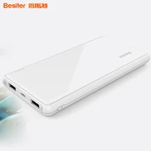 Besiter 10000mAh Power Bank Dual USB Batterie Externe for xiaomi power bank 10000 Portable Charger for iPhones 8 SE Samsung s8