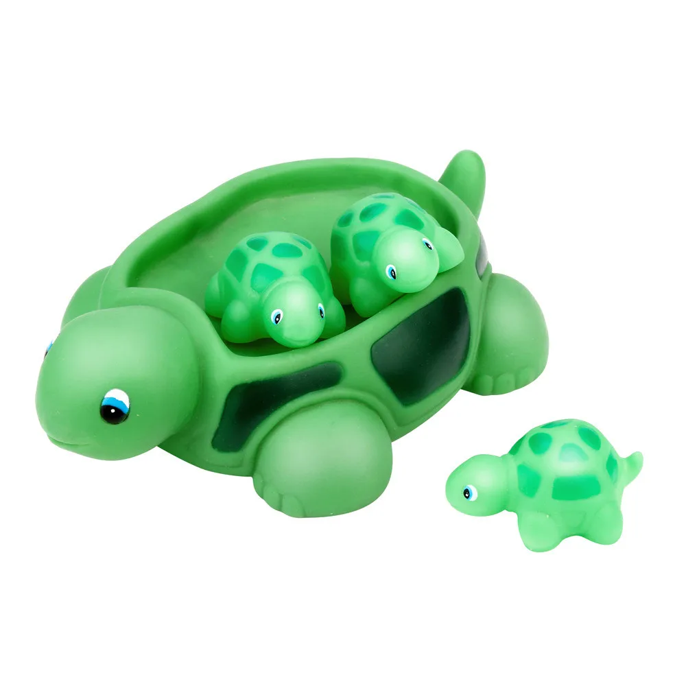 Shrilling резиновые милые морские черепахи животные детские плавательные воды Мягкие резиновые поплавок сжимаемые игрушки для купания для детей аксессуары для ванной игрушки