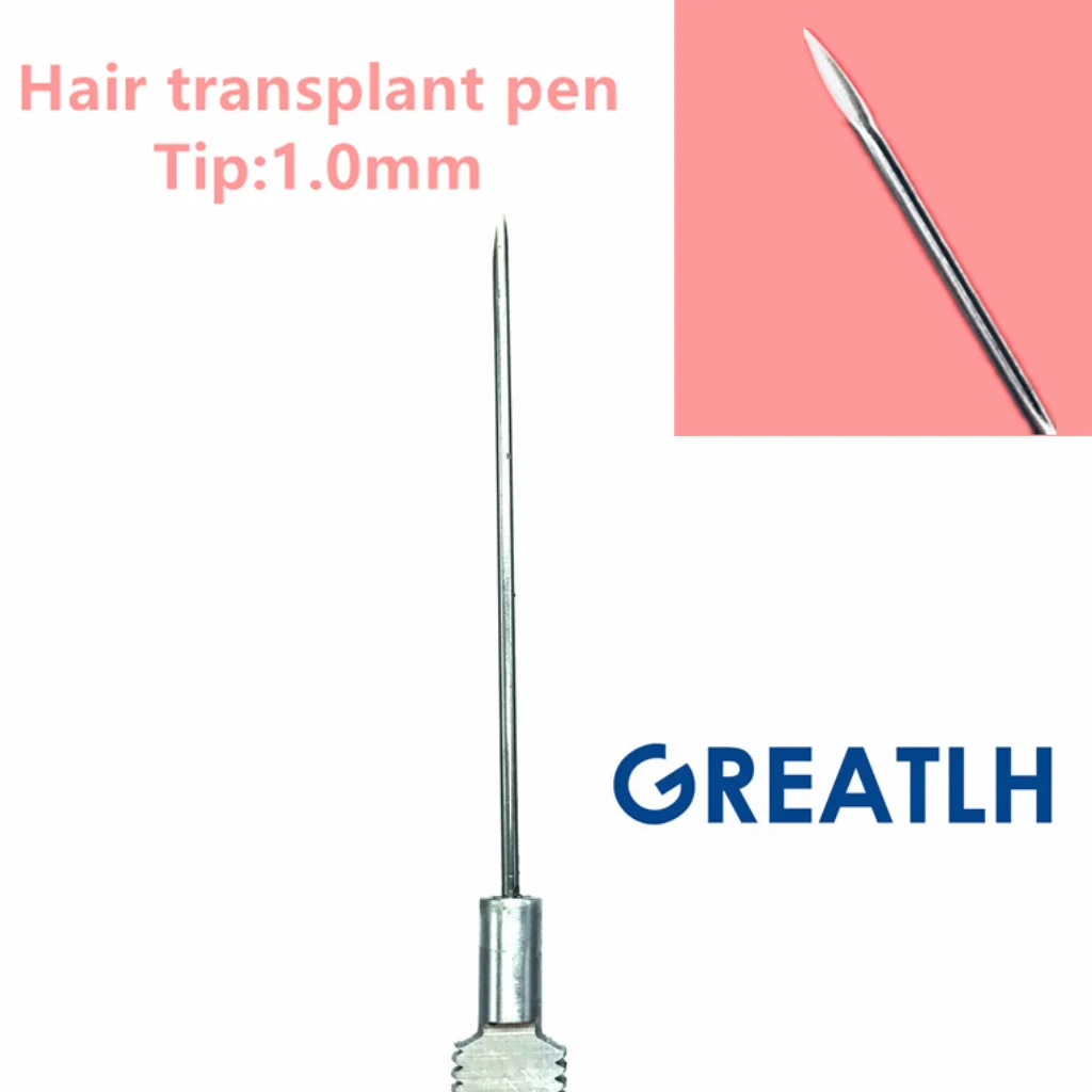 Pen tip(1.0mm) 1,0 мм инструмент для посадки волос для бровей здоровье волосы, кожа головы Уход за волосами фолликула инструмент для посадки волос - Цвет: Pen tip(1.0mm)