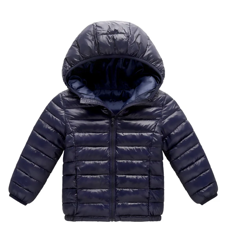 Детская куртка для подростков; коллекция года; сезон осень-зима; куртки для девочек; пальто для девочек; куртки для мальчиков; детская теплая верхняя одежда; пальто для девочек; одежда - Цвет: Navy blue