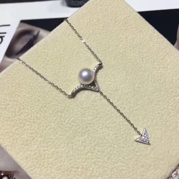 

925 Sterling Silver Pearl Necklace Chain with Pendant Mountings Necklace Findings Jewelry Parts Fittings Accessories