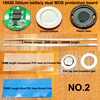 10set/lot 18650 lithium battery universal dual MOS protection board 4.2V anti-overcharged over discharge ► Photo 2/4