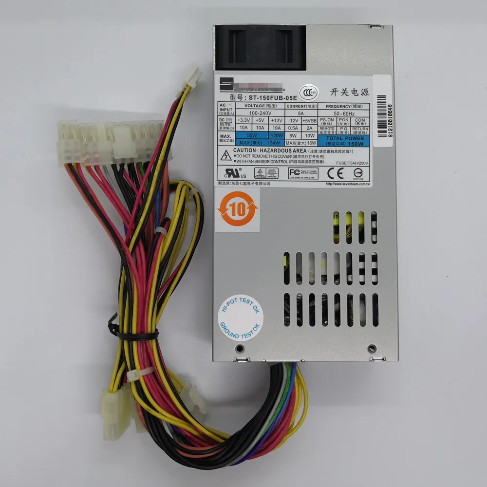 

IPC Rated 1U flex power supply 150W Industrial server computer PSU ST-150FUB-05E for HTPC nas POS Machine Cash Register 100-240V