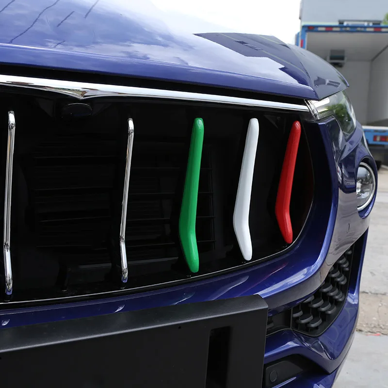 3X Front Grille Strip Cover Trim Insert For Maserati Ghibli 2014 - View #3